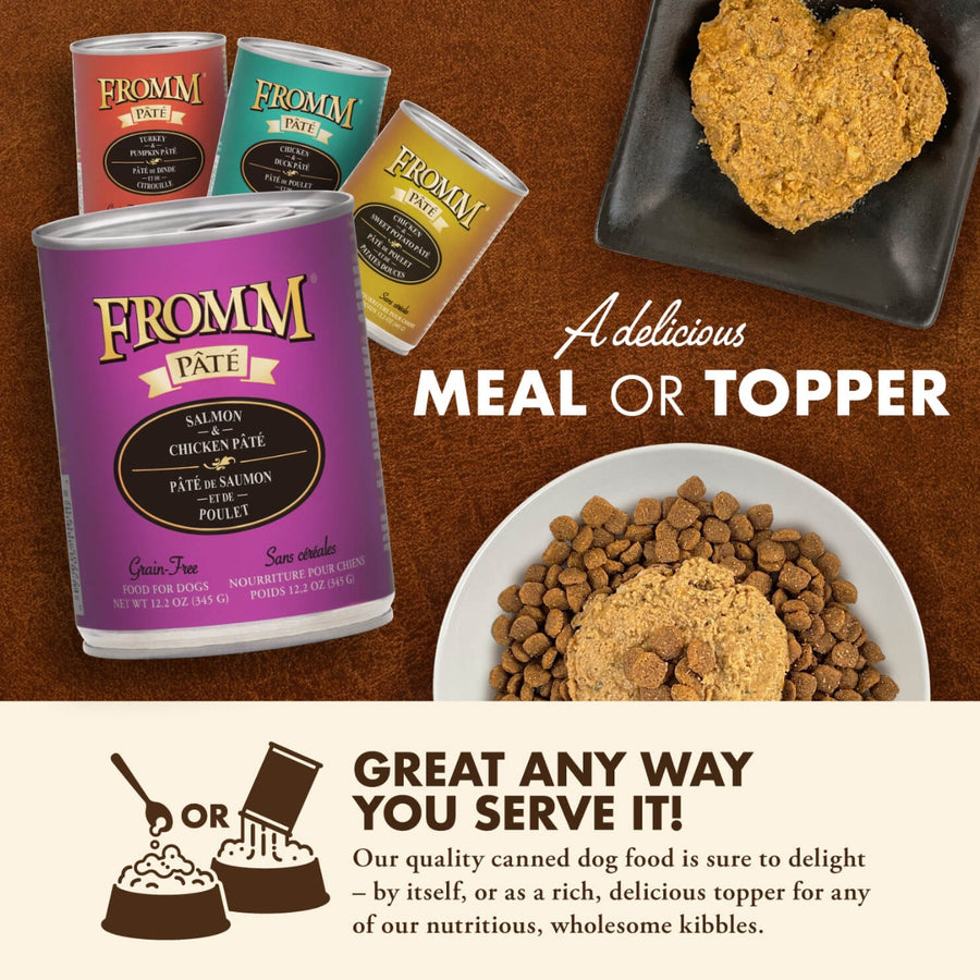 Our quality canned food is sure to delight by itself, or as a rich, delicious topper for any of our nutritious, wholesome kibbles.