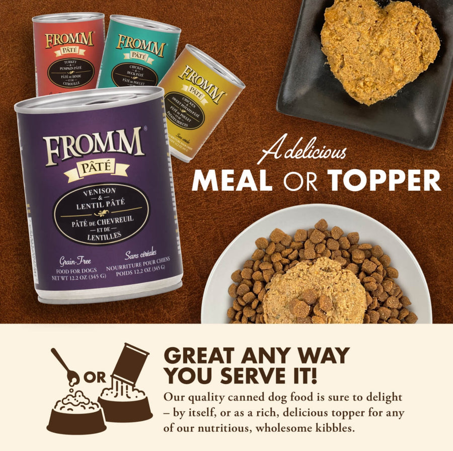Our quality canned food is sure to delight by itself, or as a rich, delicious topper for any of our nutritious, wholesome kibbles.