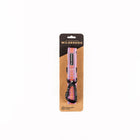 Wilderdog Ultralight Dog Leash in Lilac displayed in retail packaging on a kraft paper card with topographic map design, showing the 6-foot leash with black carabiner clip and Wilderdog branding.