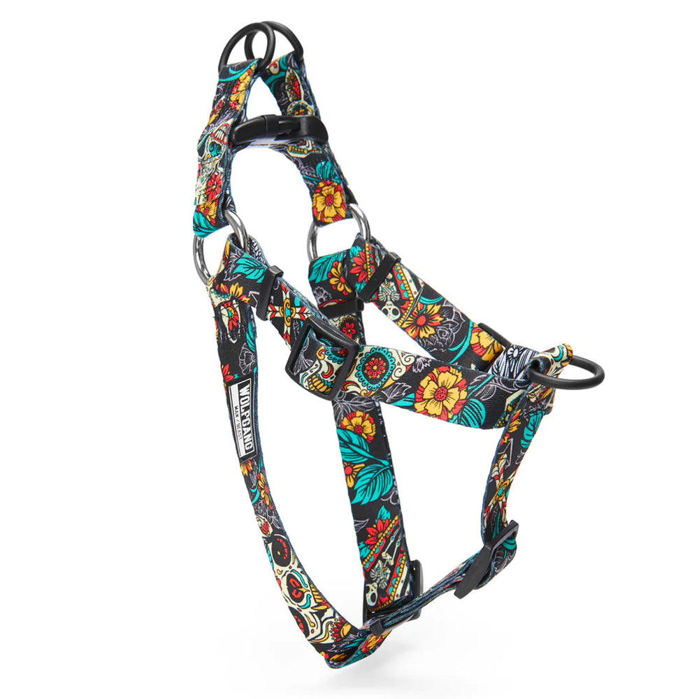 Full view of Wolfgang LosMuertos Adjustable Dog Harness 2