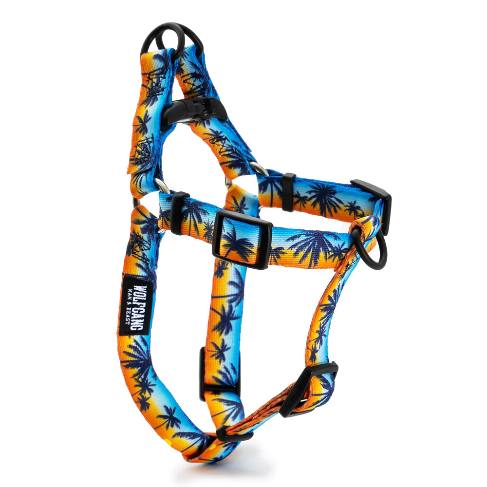 Full view of Wolfgang SunsetPalms Adjustable Dog Harness