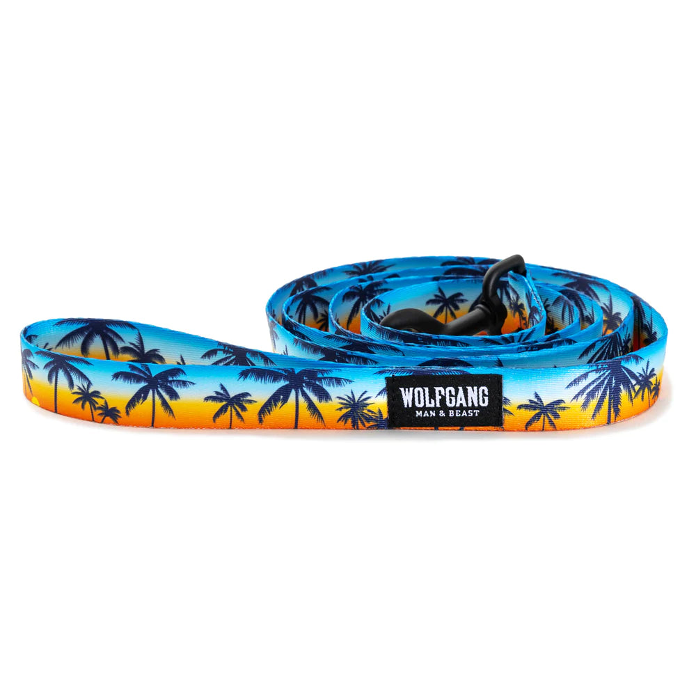Top View of Wolfgang SunsetPalms Dog Leash Coiled