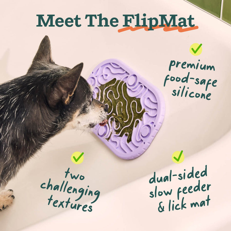 *Premium food-safe silicone
*Dual-sided slow feeder & Lick mat
*Two challenging textures