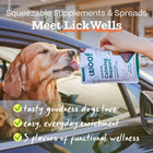 *Tasty goodness dogs love
*Easy, everyday enrichment
*3 flavors of functional wellness