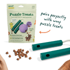 Pairs perfectly with Woof puzzle treats. 