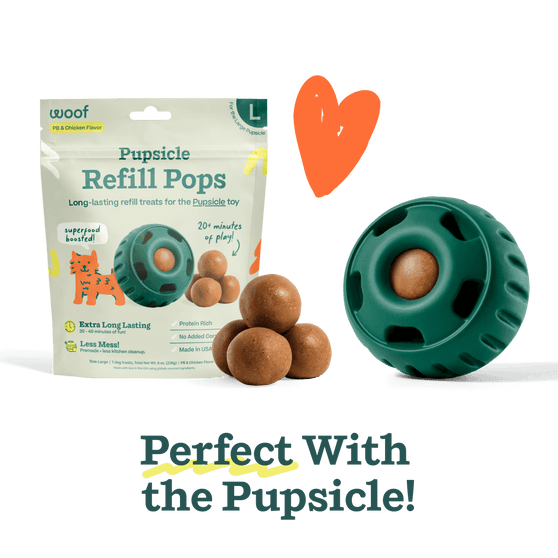 Perfect with the Woof Pupsickle Refill Pops