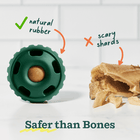 Woof the Pupsicle Power Chewer Dog Treat Toy made with natural rubber