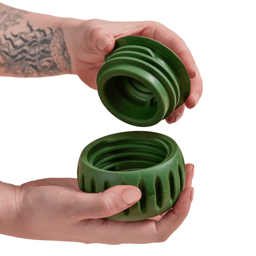 Woof Pupsicle Power Chewer Dog Treat Toy Green Open