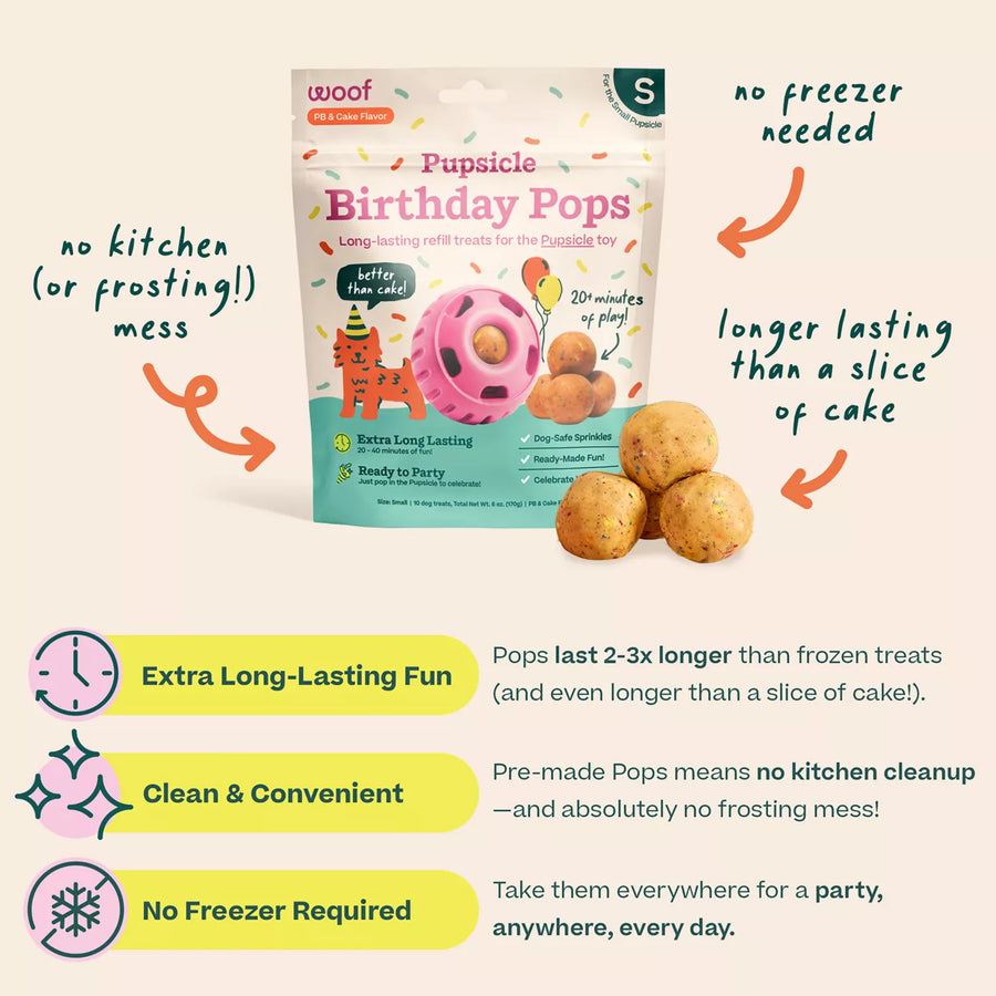 Woof Pupsicle Refill Pops Birthday Dog Treat