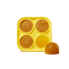 Woof Pupsicle Silicone Treat Tray with pet food mixture