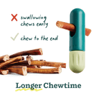 Longer Chewtime of Woof The BullySafe Dog Treat Holder 