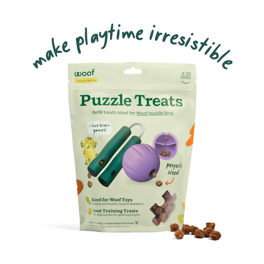 Woof Training and Puzzle Treat Refill Dog Treats. 