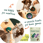 *Use kibble for mealtime
*Or puzzle treats for brain games