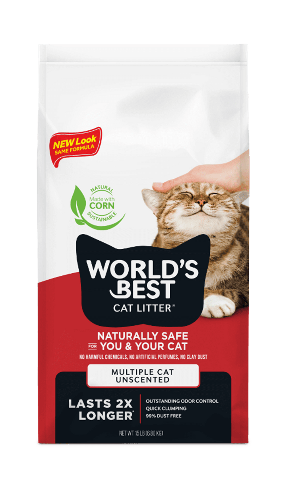 Front bag of World's Best Cat Litter Cat Litter
