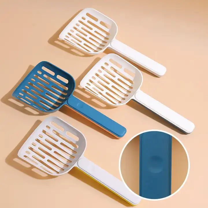 Teal & White Colors of Yiwu Plastic Cleaning Shovel Cat Litter Scooper