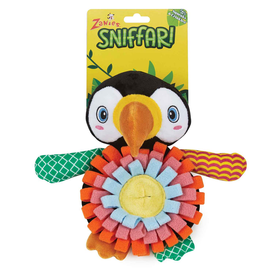 Zanies Parrot Sniffari Toy with Squeaker Dog Toy
