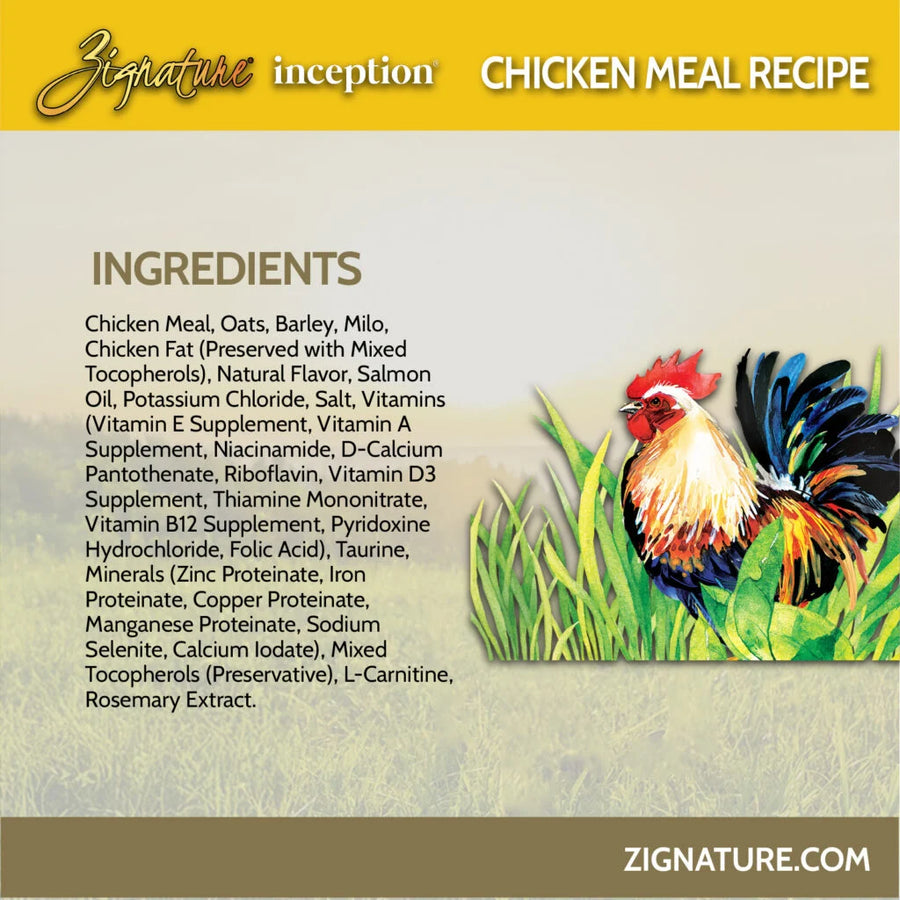 Zignature Inception Chicken Meal Dry Dog Food