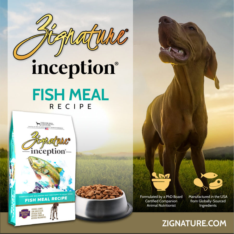 Zignature Inception Fish Meal Recipe Dry Dog Food