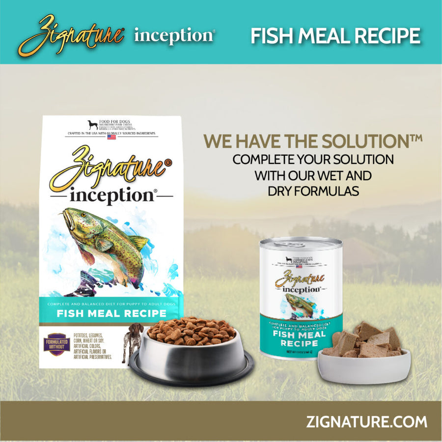 Zignature Inception Fish Meal Recipe Dry Dog Food