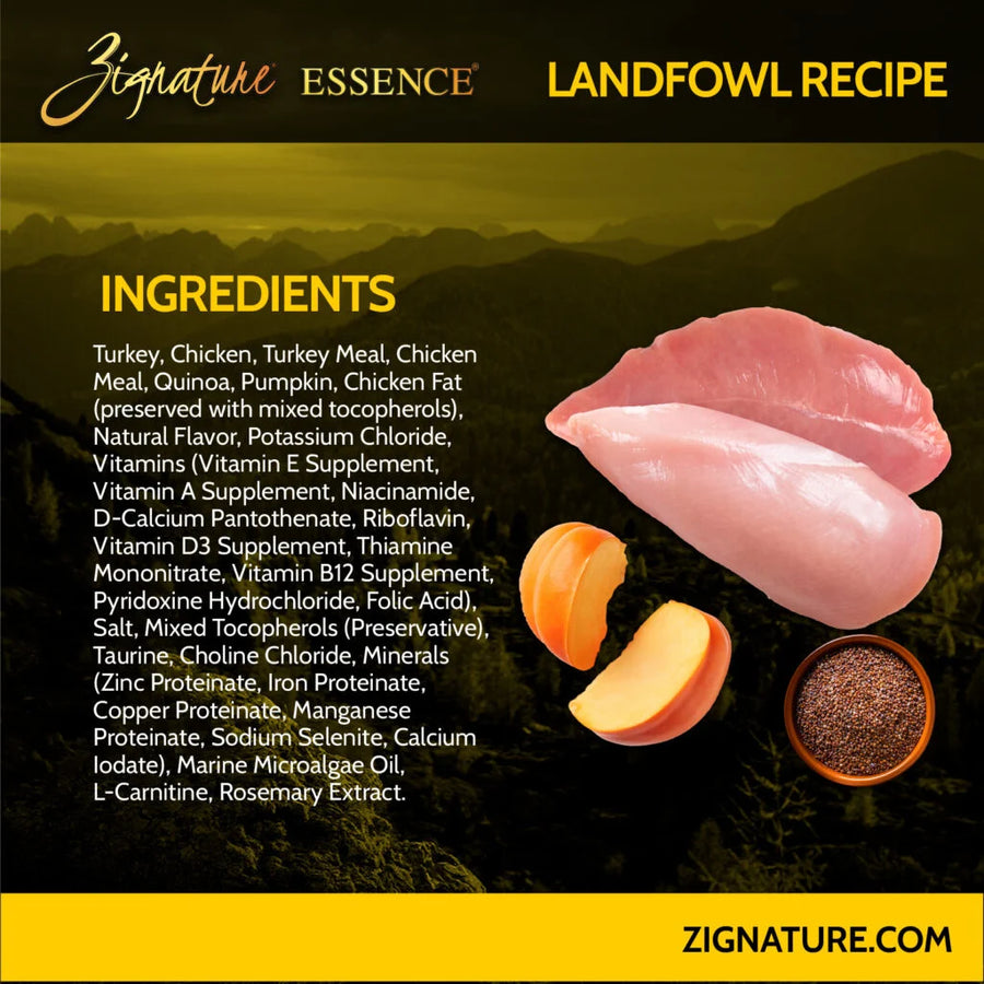 Zignature Essence LIR Landfowl Recipe Dry Dog Food