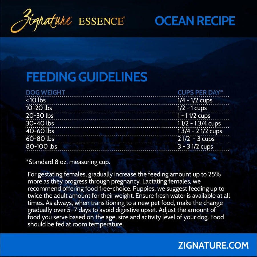 Zignature Essence LIR Ocean Recipe Dry Dog Food