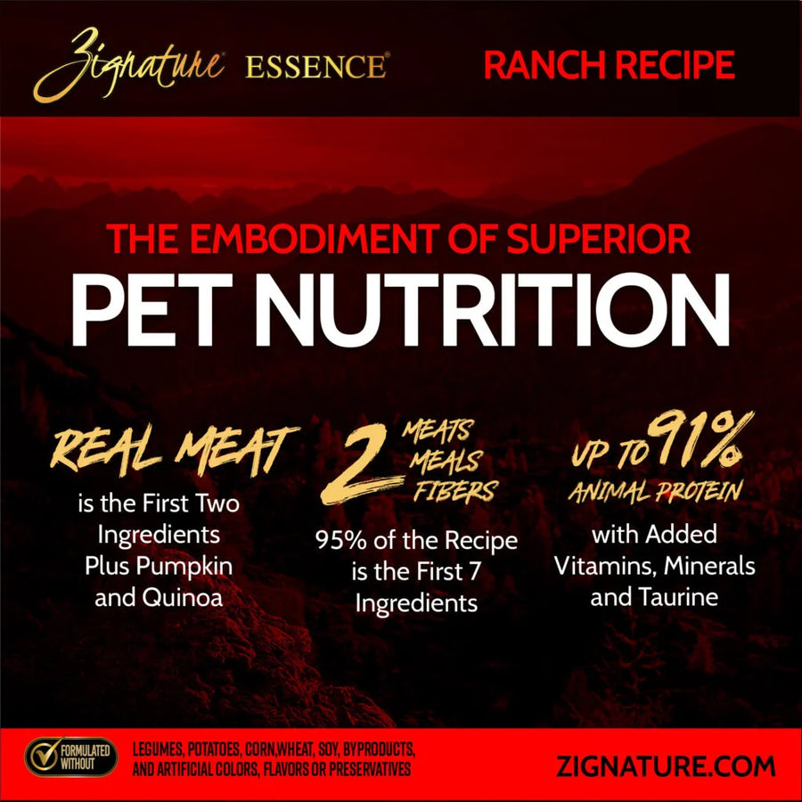 Zignature Essence LIR Ranch Recipe Dry Dog Food