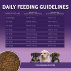 Daily Feeding Guidelines of Zignature Grain Free Multi-Protein Puppy Formula Dry Food
