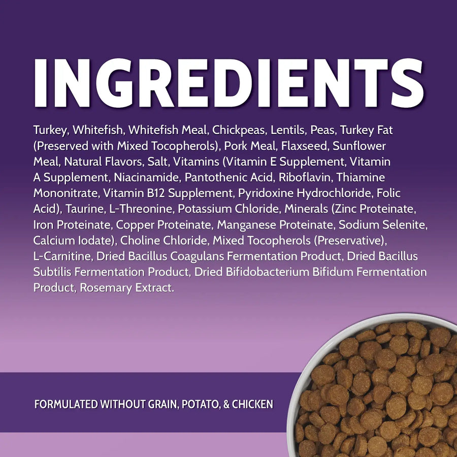 Ingredients List of Zignature Grain Free Multi-Protein Puppy Formula Dry Food