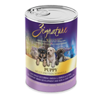 Front can of Zignature Grain Free Multi Protein Puppy Canned Food