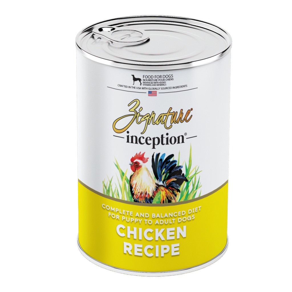 Zignature Inception Chicken Recipe Wet Dog Food Can