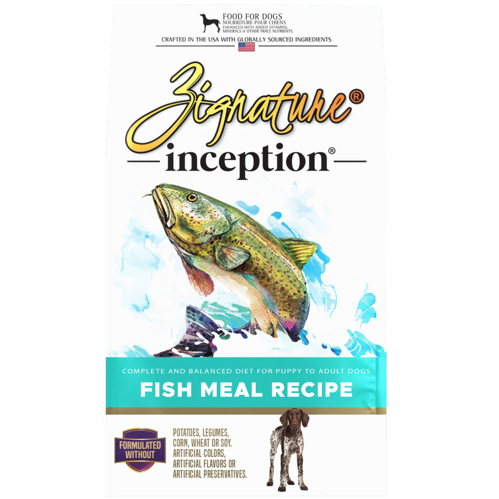 Zignature Inception Fish Meal Recipe Dry Dog Food, 4lb