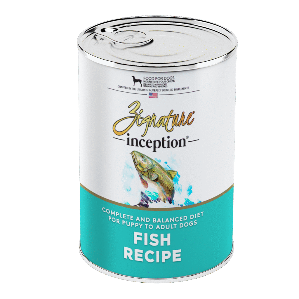 Zignature Inception Fish Recipe Wet Dog Food Can