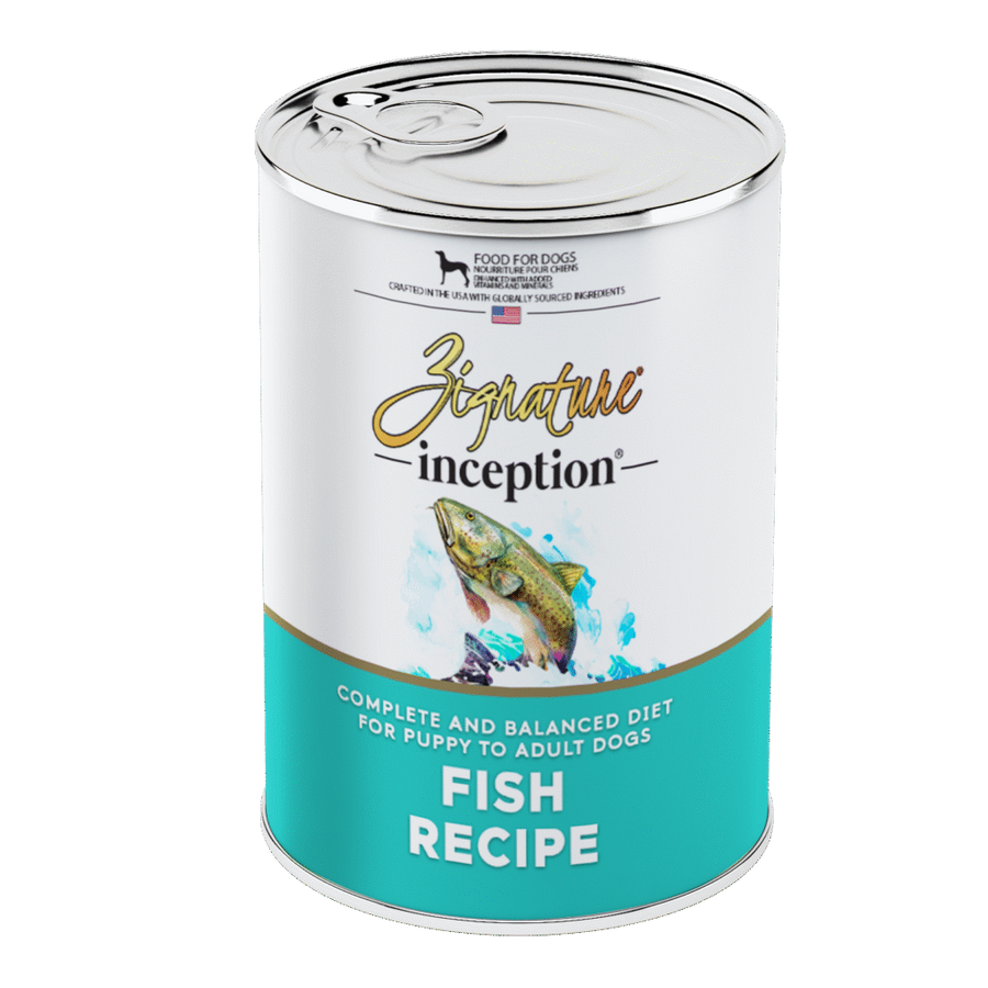 Zignature Inception Fish Recipe Wet Dog Food Can