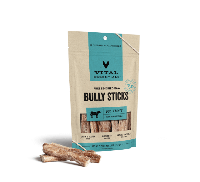 Vital Essentials Freeze-Dried Bully Sticks Dog Treats