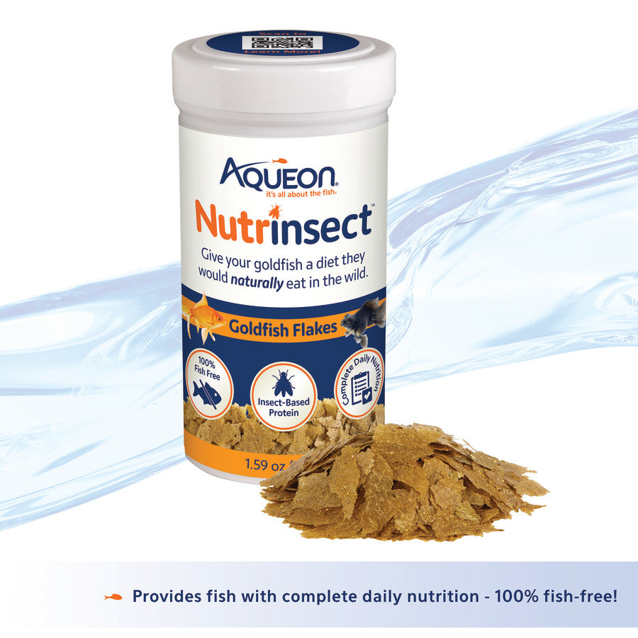 Aqueon Nutrinsect Goldfish Flakes