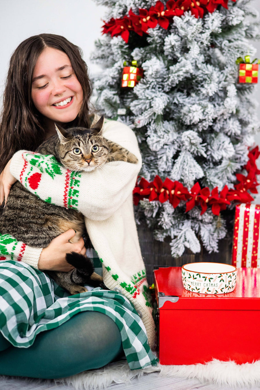 Merry Catmas Cat Holiday And Christmas Bowl