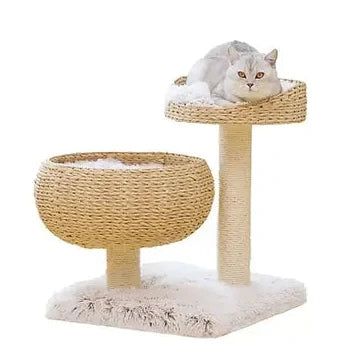 PetPals Cozy 2 Level Cat Tree