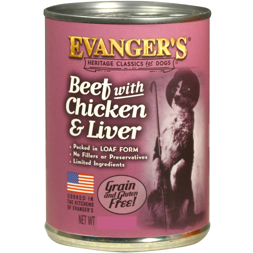 Evanger's Classic Beef with Chicken And Liver Canned Dog Food