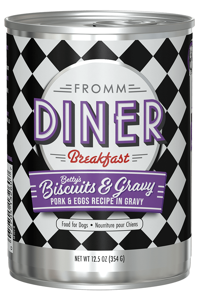 Fromm Diner Breakfast Betty’s Biscuits & Gravy Pork & Eggs Recipe Canned Dog Food