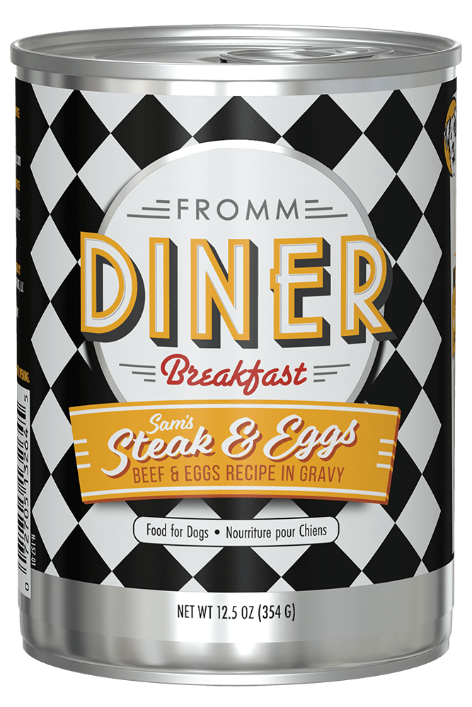 Fromm Diner Breakfast Sam’s Steak & Eggs Beef & Egg Recipe Canned Dog Food