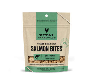 Vital Essentials Freeze-Dried Salmon Bites Cat Treats