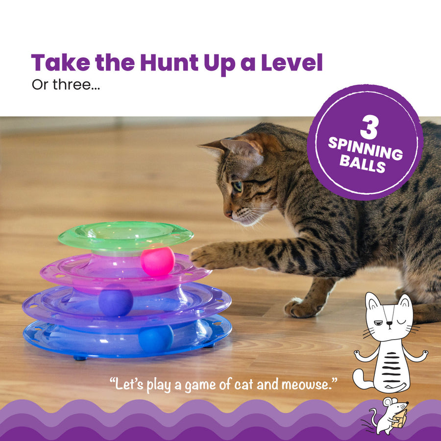 Catstages Meowsome Tower of Tracks Cat Toy