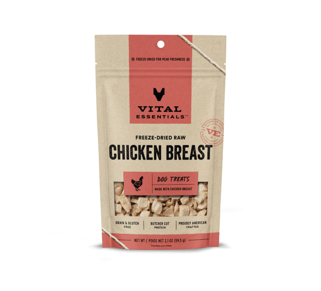 Vital Essentials Freeze-Dried Chicken Breast Dog Treats