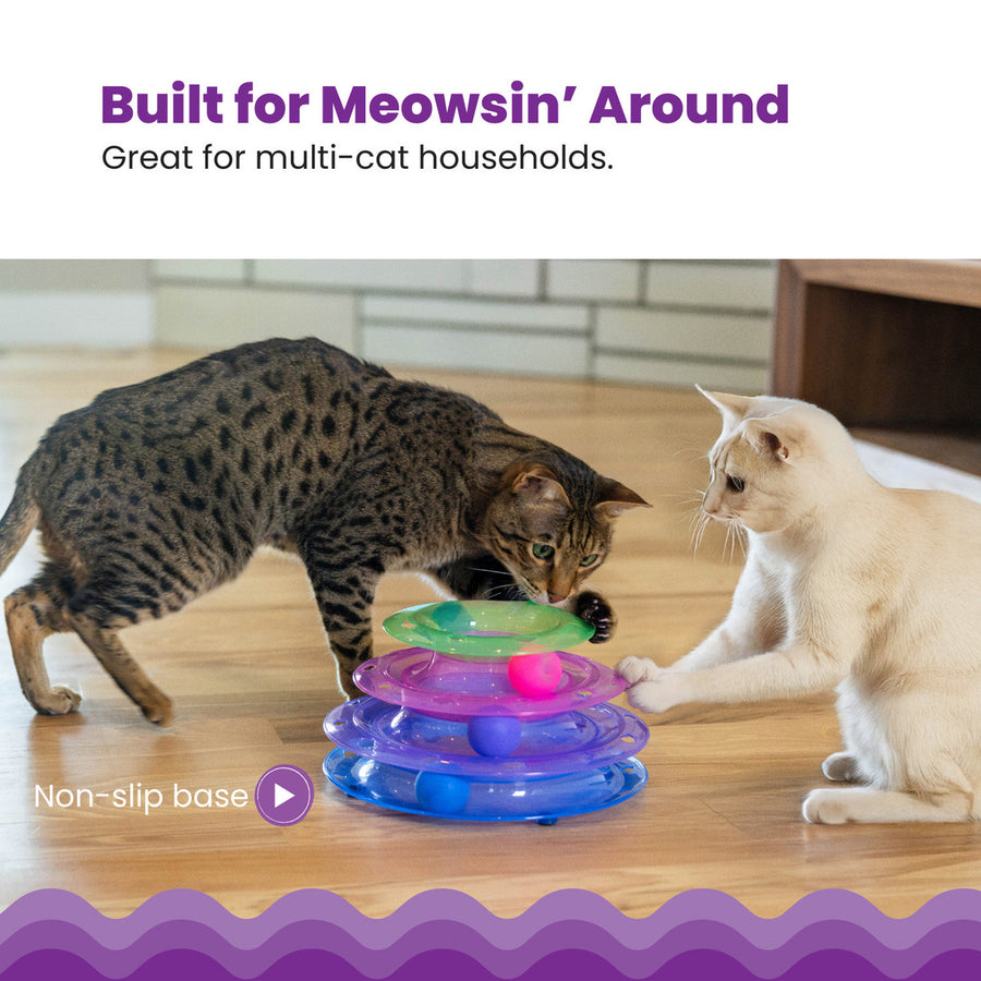 Catstages Meowsome Tower of Tracks Cat Toy