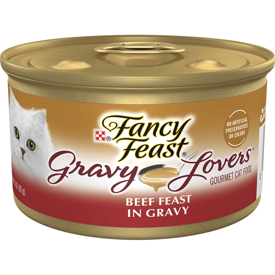 Fancy Feast Gravy Lovers Beef Feast in Roasted Beef Flavor Gravy Canned Cat Food