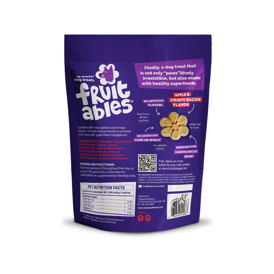 Fruitables Crunchy Crispy Bacon & Apple Dog Treats