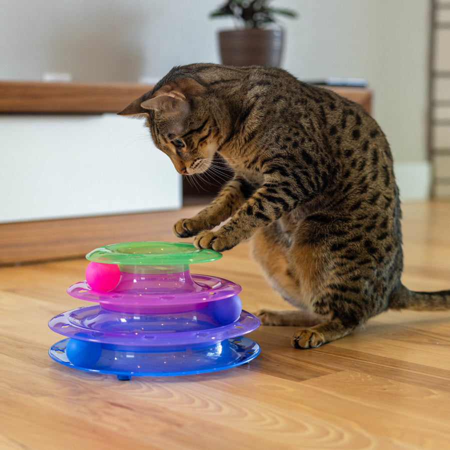 Catstages Meowsome Tower of Tracks Cat Toy