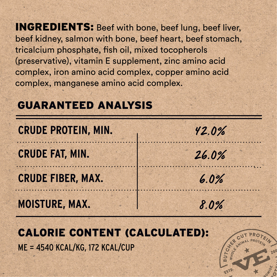 Vital Essentials Freeze Dried Beef & Salmon Soft Nibs Dog Food
