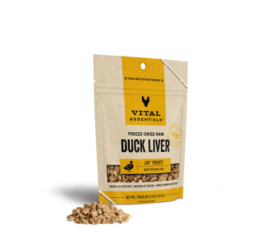 Vital Essentials Freeze-Dried Duck Liver Cat Treats