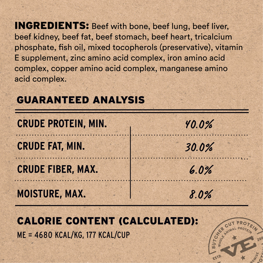 Vital Essentials Freeze Dried Beef Soft Nibs Dog Food